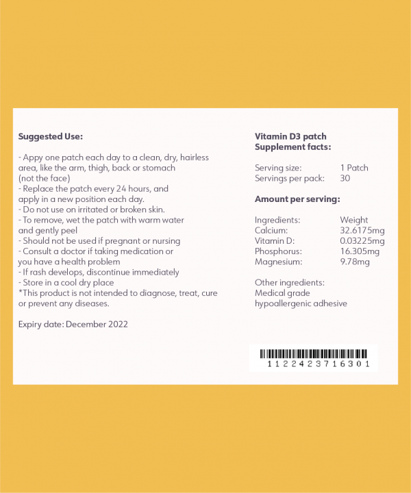 Vitamin D3 Patches - Image 3